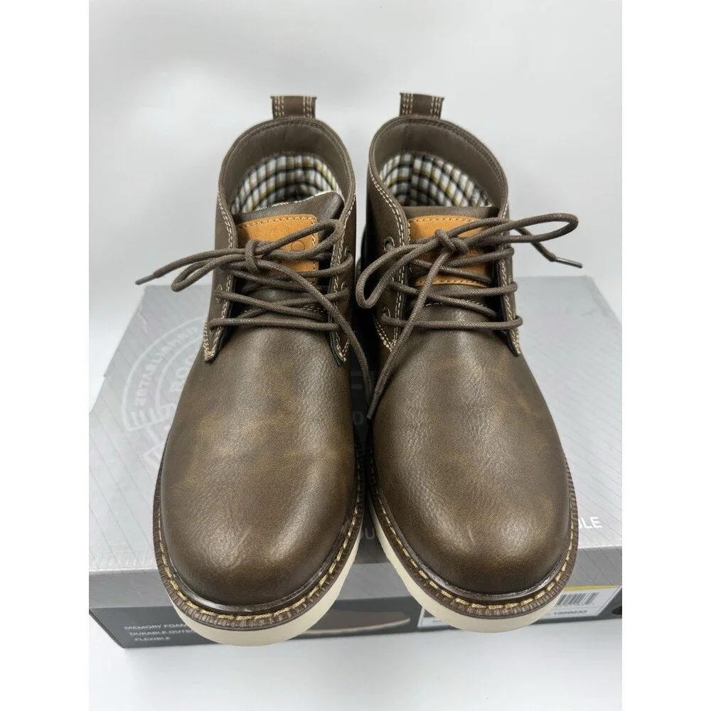Buffalo Men's Chukka Boots Metcalf Brown Lace Up Boot Size 8